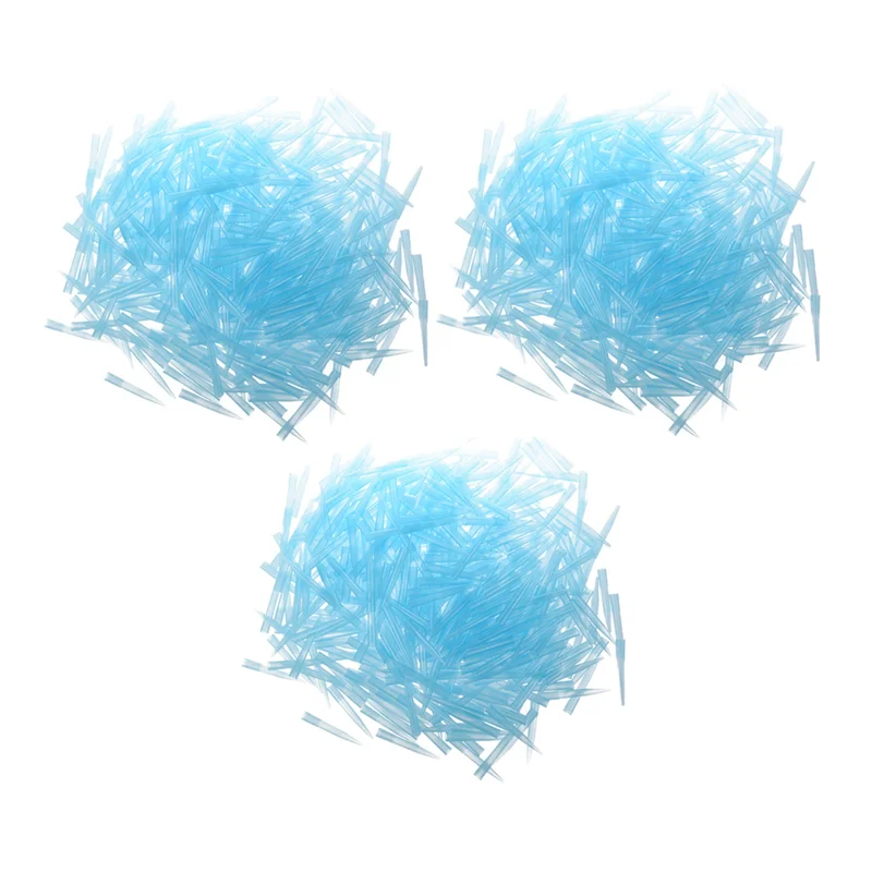 

A02F-Blue Transparent 1000UL 1Ml Lab Liquid Pipette Pipettor Tips 1500 Pcs