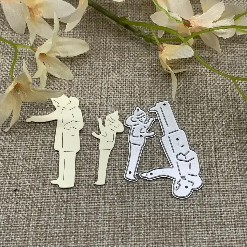 

Winter Christmas Family Metal Cutting Dies For DIY Scrapbooking Decorative Embossing Handcraft Die Cutting Template Mold