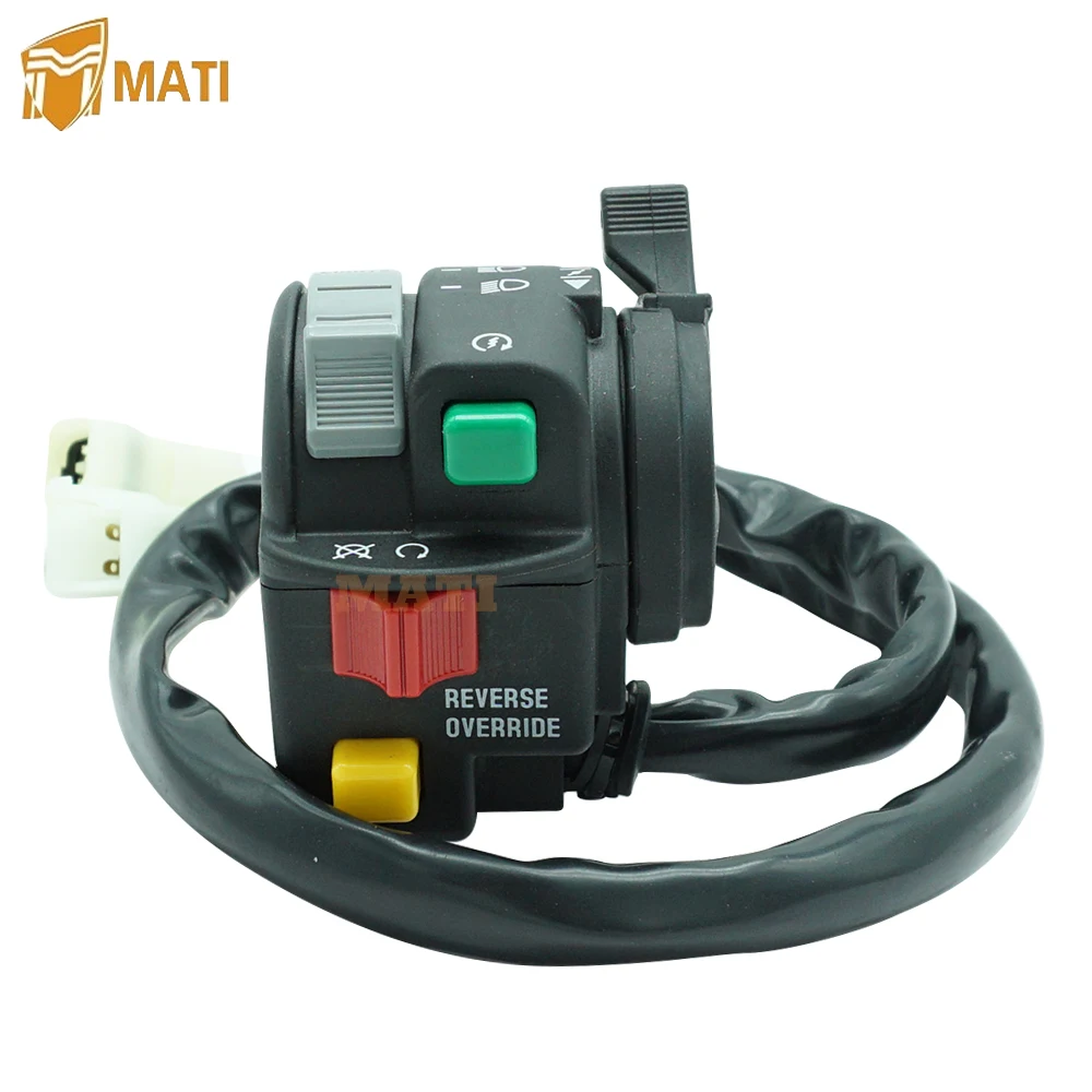 Mati 왼쪽 핸들 바 스위치 제어 시작 정지 헤드라이트, ATV Arctic Cat 375 400 500 650, 자동 V-2 교체 0409-022