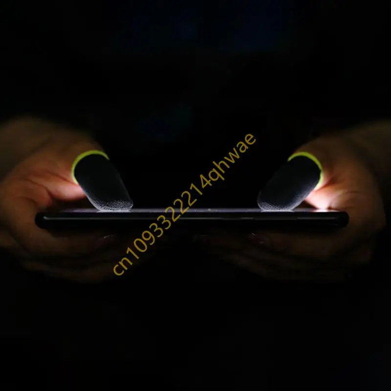 Mobiltelefon Gaming Schweißdicht Fingerabdeckung Fingertip-Handschuhe Spiel Non-Slip