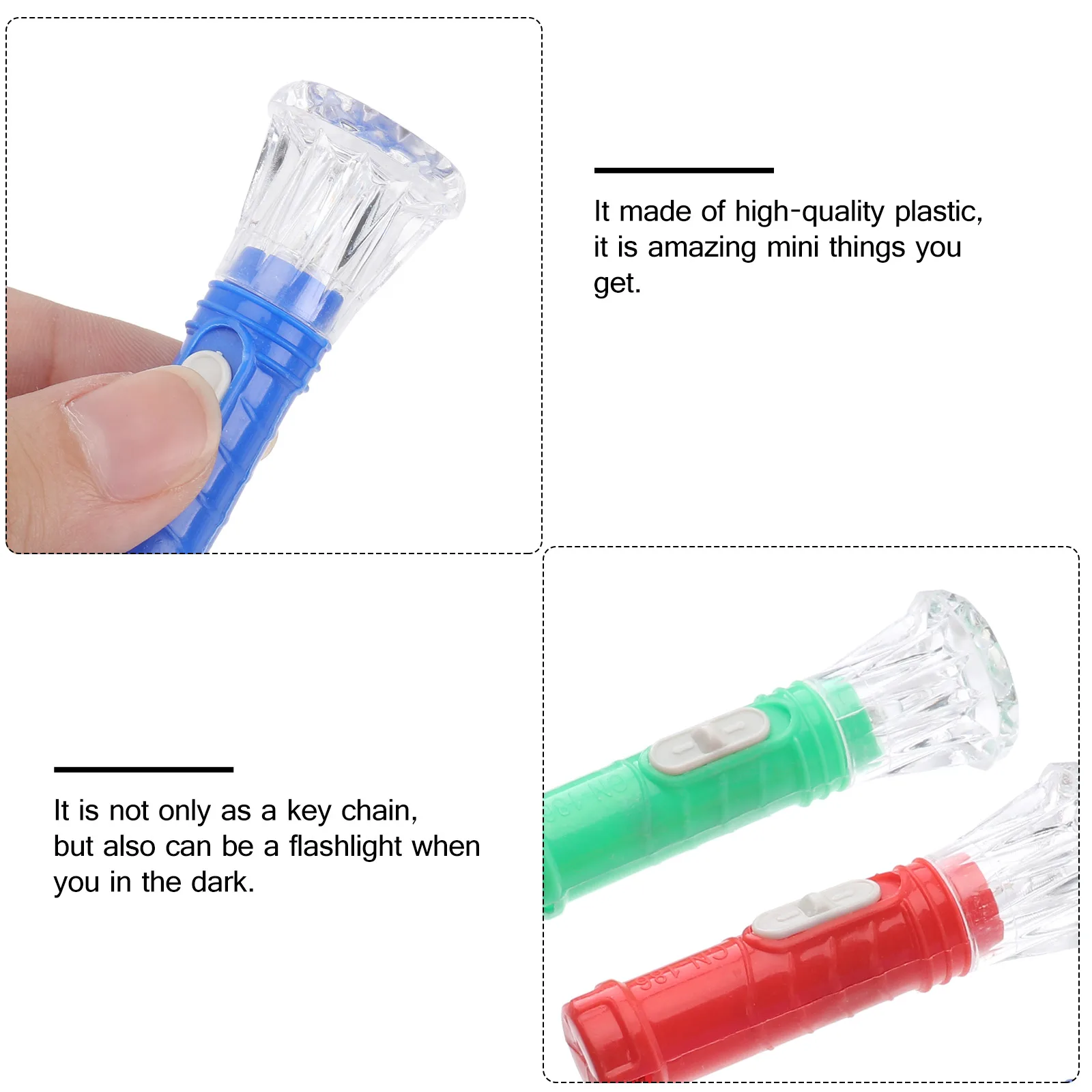 

24 PCS High Light Efficiency Flashlight Torch for Household Mini Portable Practical Random Color