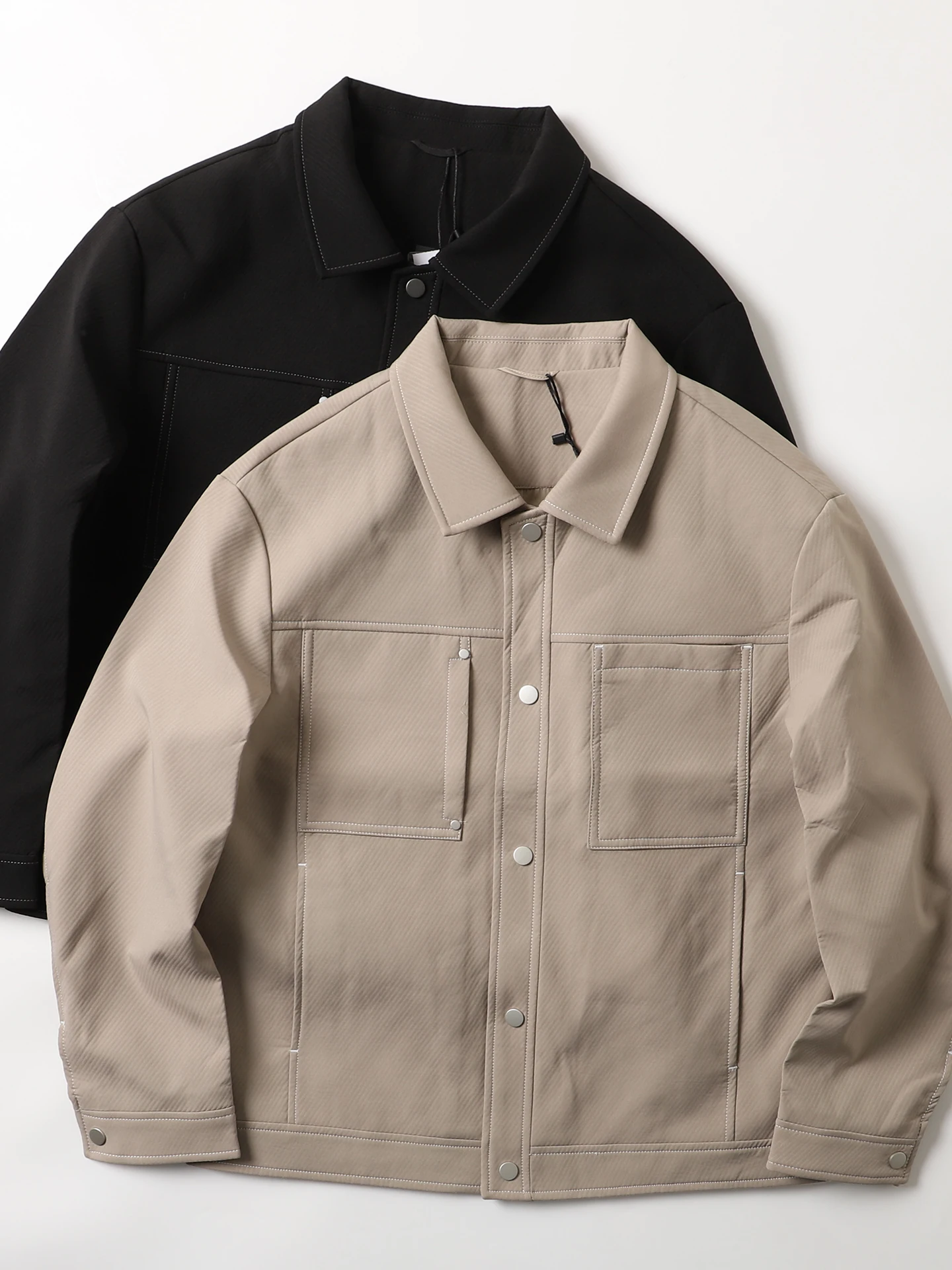 

Мужская рабочая куртка Sli Workwear с воротником-стойкой, американского стиля, приталенного кроя, универсальная верхняя одежда, модное пальто с узором в клетку