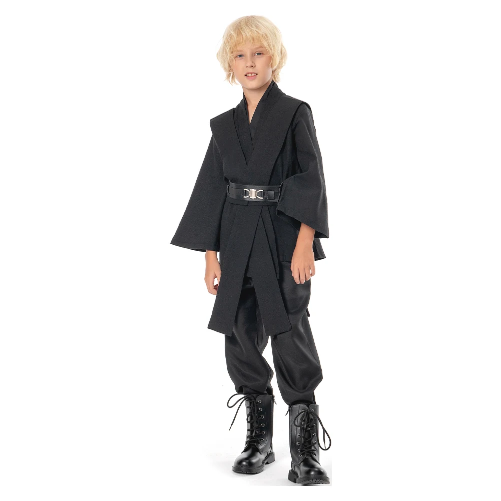 Anakin Skywalker Costume Cosplay Travestimento Bambino Bambini Film Spazio Battaglia Mantello Abiti Fantasia Ragazzi Ragazze Carnevale di Halloween