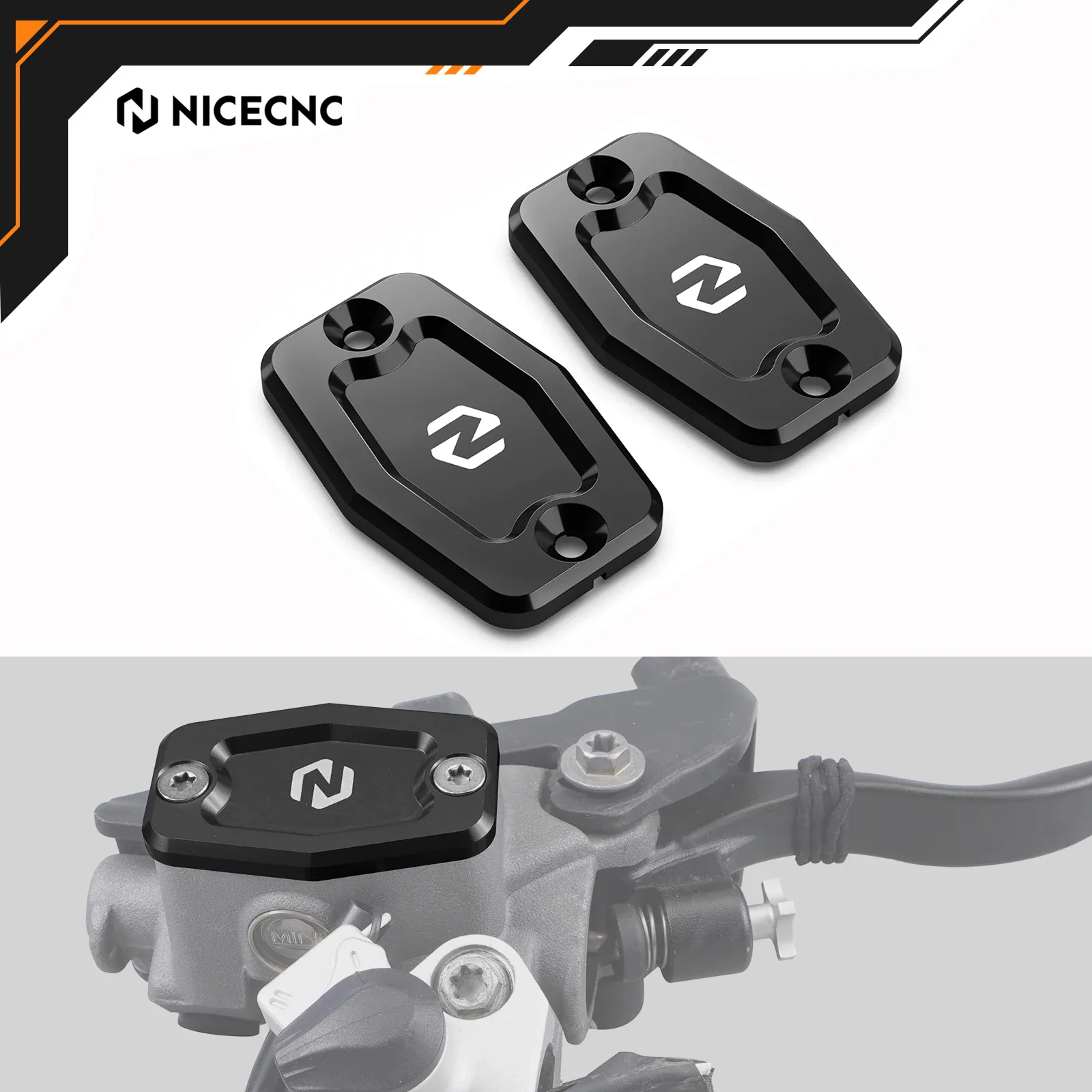 

NICECNC 2024 For GasGas EC300 EC250 EC 350F For Husqvarna TE 300i FE350 Braktec Front Brake Clutch Fluid Reservoir Cover Caps