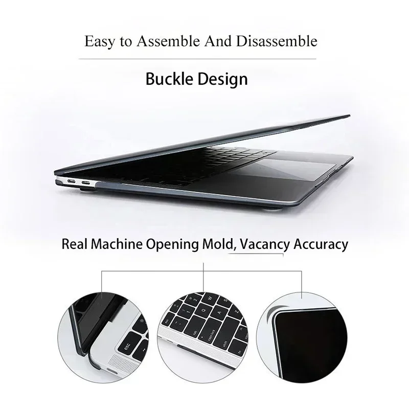 Carbon Fiber Texture Laptop Case For Macbook Air Pro M5 M4 M3 M2 M1 13 14 15 16 Inch 2026 2025 2024 2023 2022 2021 2020 Cover - view 6