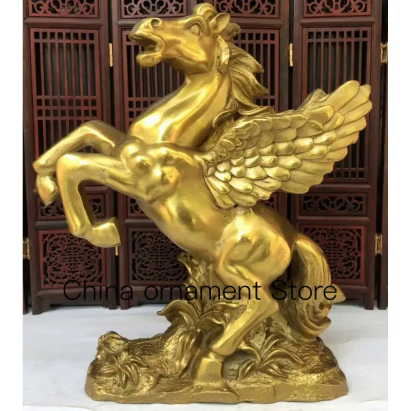 

China seiko brass fly horse crafts statue