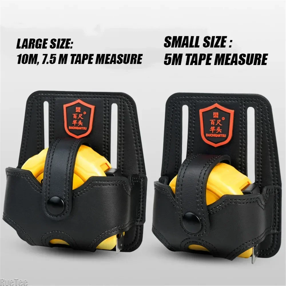 Tape Measure Tool Pouch Microfibre Leather Thickened Repair Tools Belt Pouch Carrying Convenient Mini Tape Measure Set