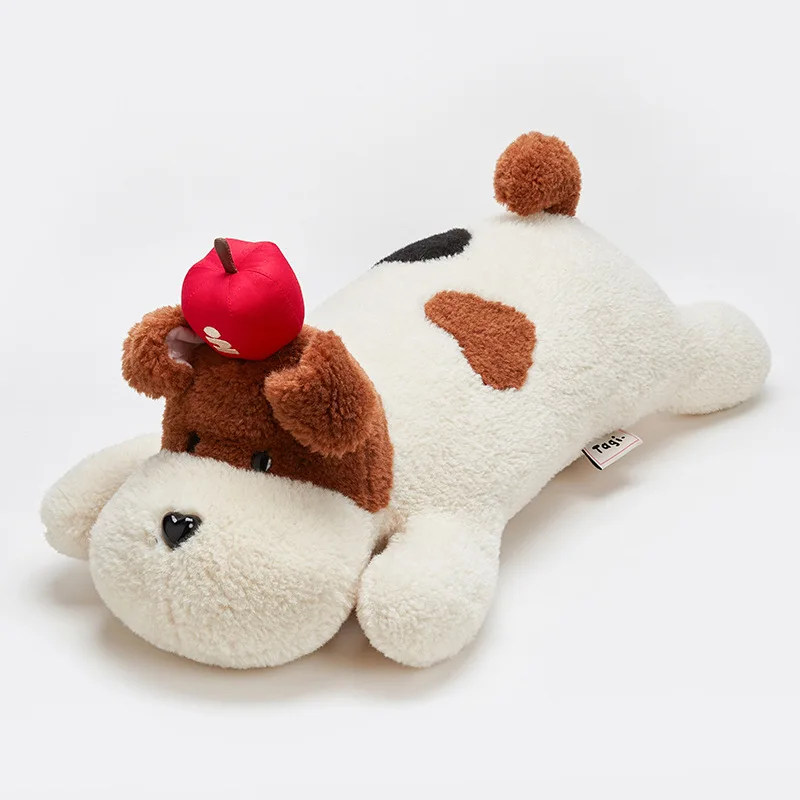 Popcorn Apple Plush Pillow Soft Home Decor Fox Terrier Lumbar Cushion Cute Gift For Women Living Room