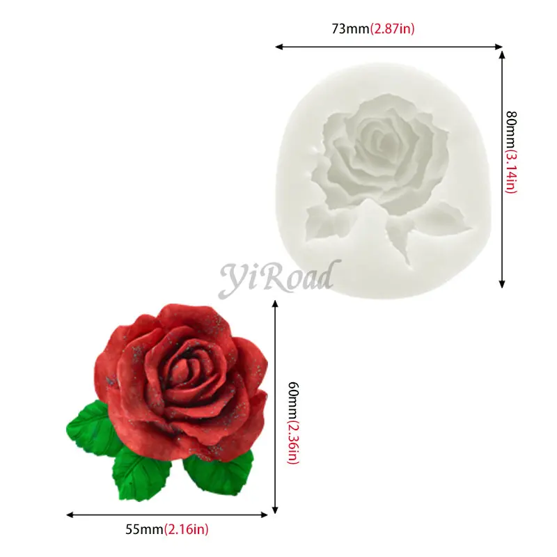 Flower Shape Silicone Cake Mold Gardenia Plumeria Rubra Soap Fondant Molds Cupcake Jelly Candy Chocolate Decoration Baking Tool