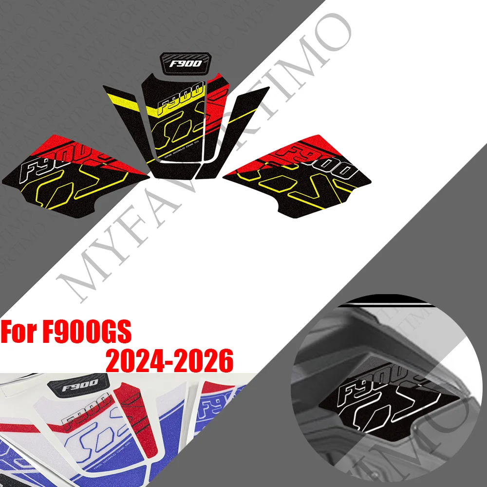 For F900GS F900 GS F 900 GS 2024 2025 2026 Motorcycle Tank Pad TankPad Cap Grips Gas Fuel Knee Stickers moto Decals Protector
