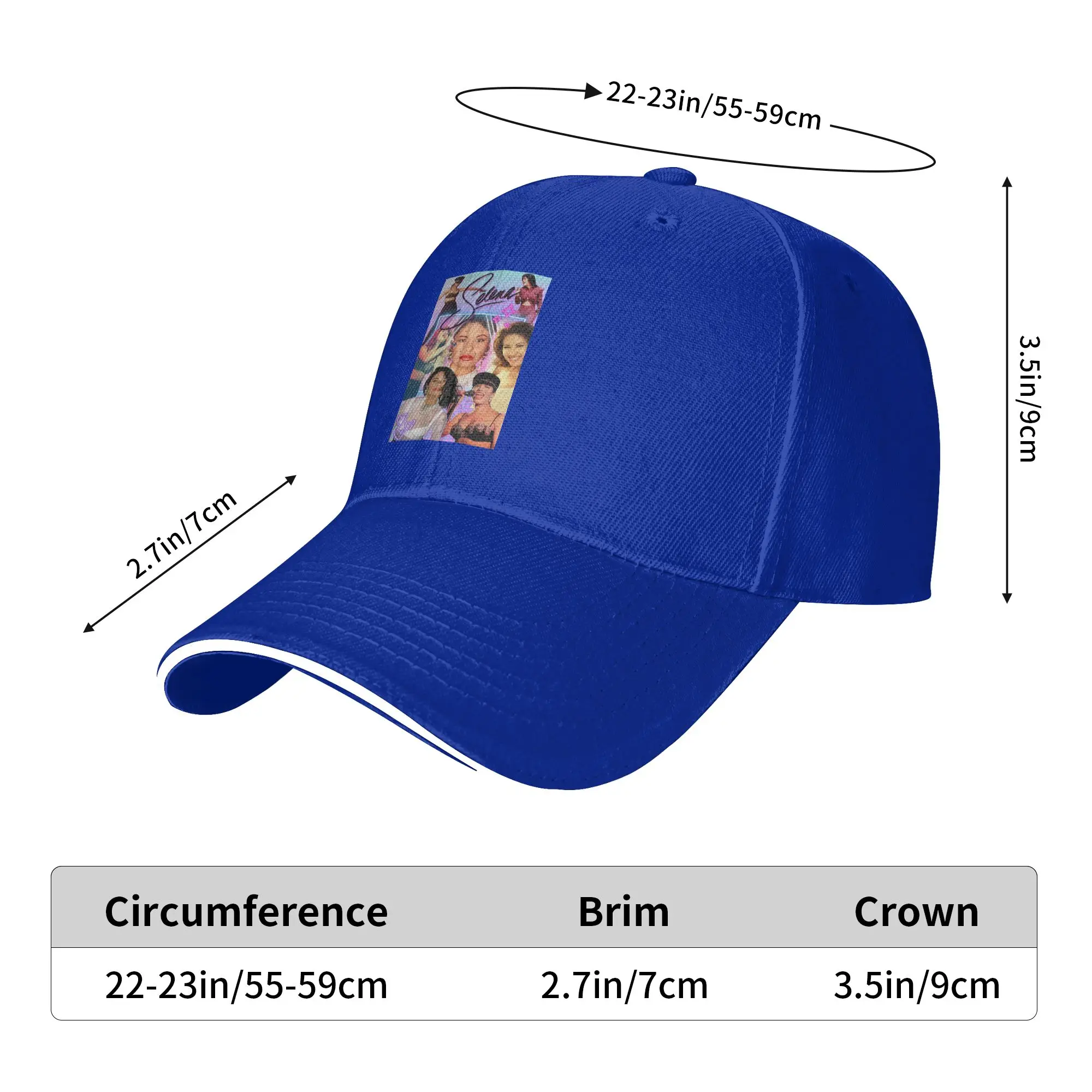 Selena Quintanilla Vintage Cap Casual Baseball Caps Adjustable Hat Hip Hop Summer Unisex Baseball Hats Customizable