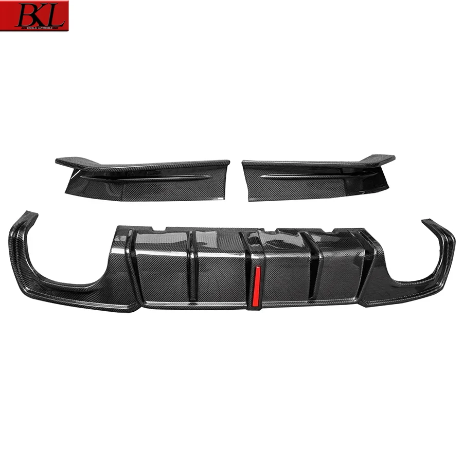 For BMW 4 Series G26 Four doors Carbon Fiber Back lip Car Rear Bumper Diffuser Rear Splitters Spoiler Back lip Upgrade body kit