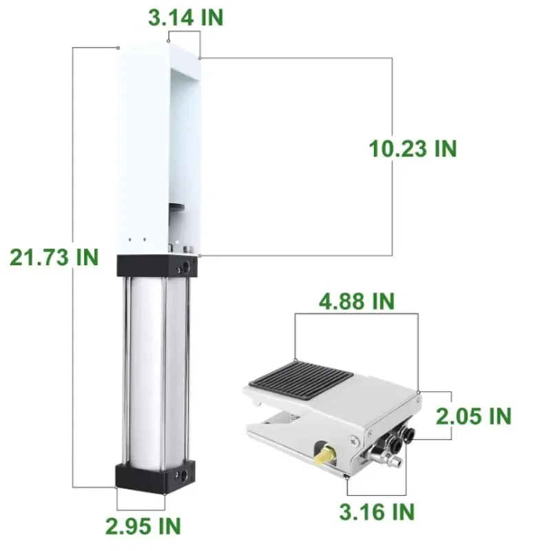 Automatic Foot-Operated Air Can Crusher for Household Sundries for Crushing Soda Beer Cans and Pop Jars