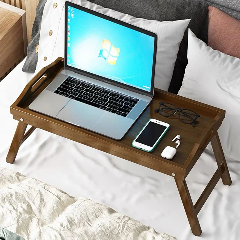 Folding Laptop Desk Computer Desk Bed Table Lapdesk Notebook Holder Stand Breakfast Table Sofa Bed Food Serving Mini Furniture