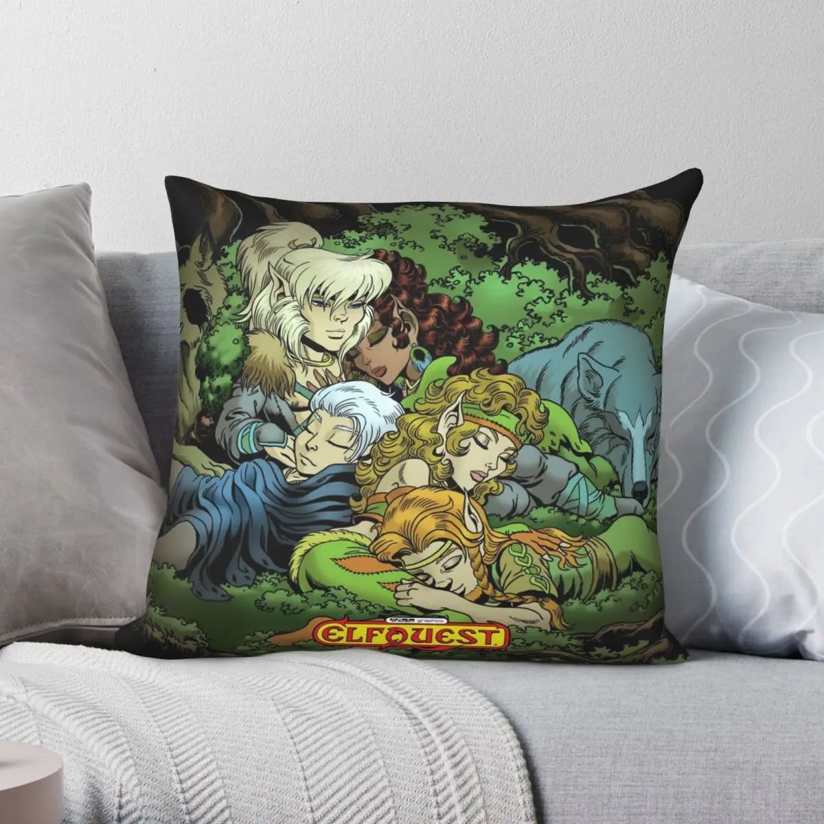 

Elfquest True Peace II Pillowcase Polyester Linen Velvet Printed Zip Decor Room Cushion Case