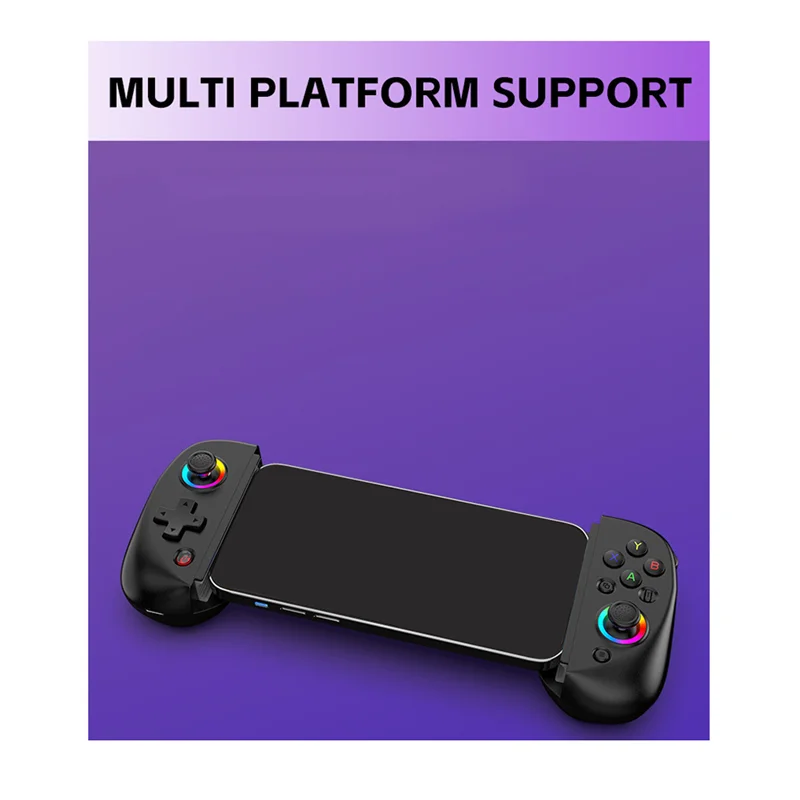 A96T D8 Mobile Stretch With Light Gamepad For Dual Hall Wireless Bluetooth PC Tablet Switch Body Vibration Grip