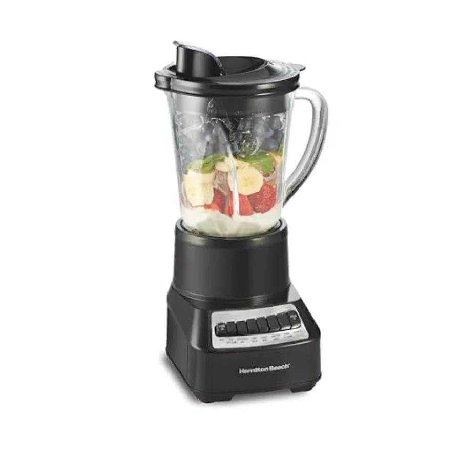 

Wave Crusher Blender for Smoothies with 40 Oz Glass Jar and 14 Functions Ice Sabre Blades 700 Watts Consistently Smooth Results
