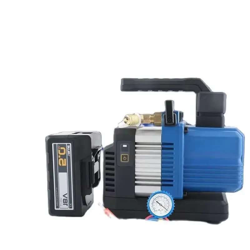 220V 5Ah 18V VRP-2SDLi Lithium Battery Vacuum Pump Brushless DC for Air Extractor Refrigeration Air Conditioner R32 Suction Pump