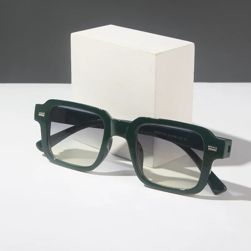 Retro Rice Staple Rechteckige Sonnenbrille mit kleinem Rahmen für Damen – Detail 7