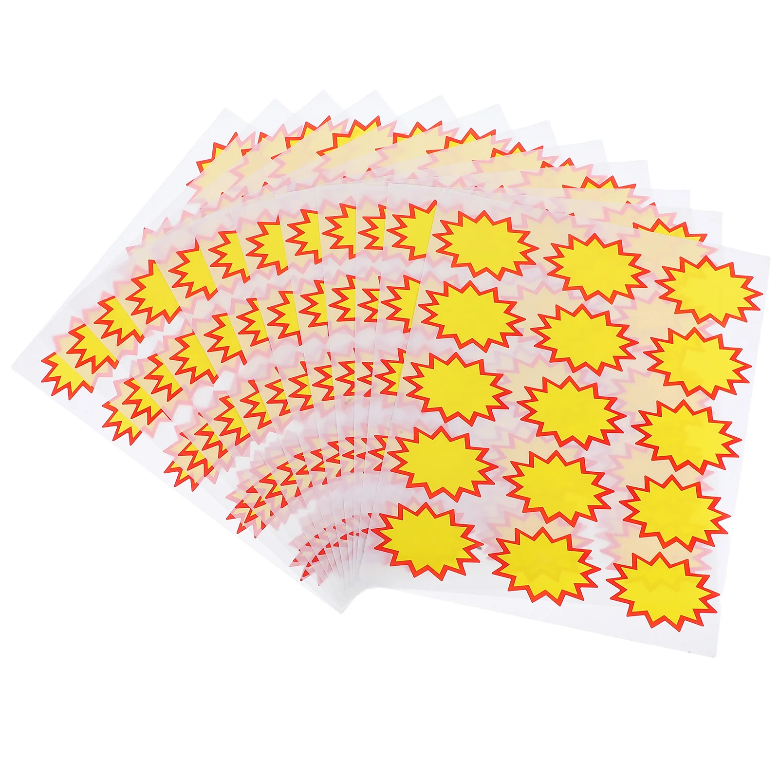 

180Pcs Price Tags Sale Stickers Star Shape Bright Yellow Adhesive Retail Tags for Store Promotions Supermarket Pricing Labels