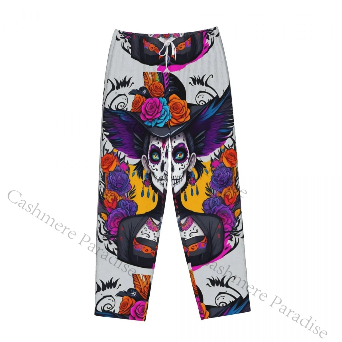 المكسيكي كاترينا فتاة يوم الموتى السكر الجمجمة دافئ الفانيلا بنطلون بيجاما للنساء النوم قيعان المنزل المتسكعون