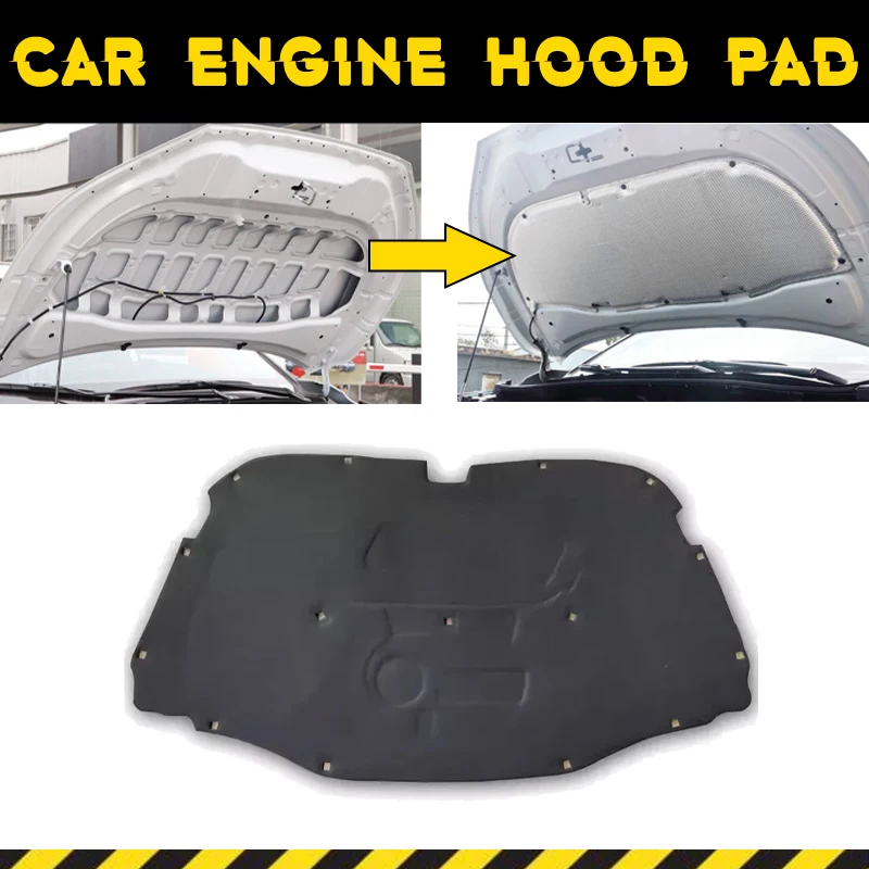 Car Engine Hood Pad For Volkswagen VW Touareg 7L R50 MK1 2002-2010 Heat Insulation Cotton Soundproof Cover Sound Accessories