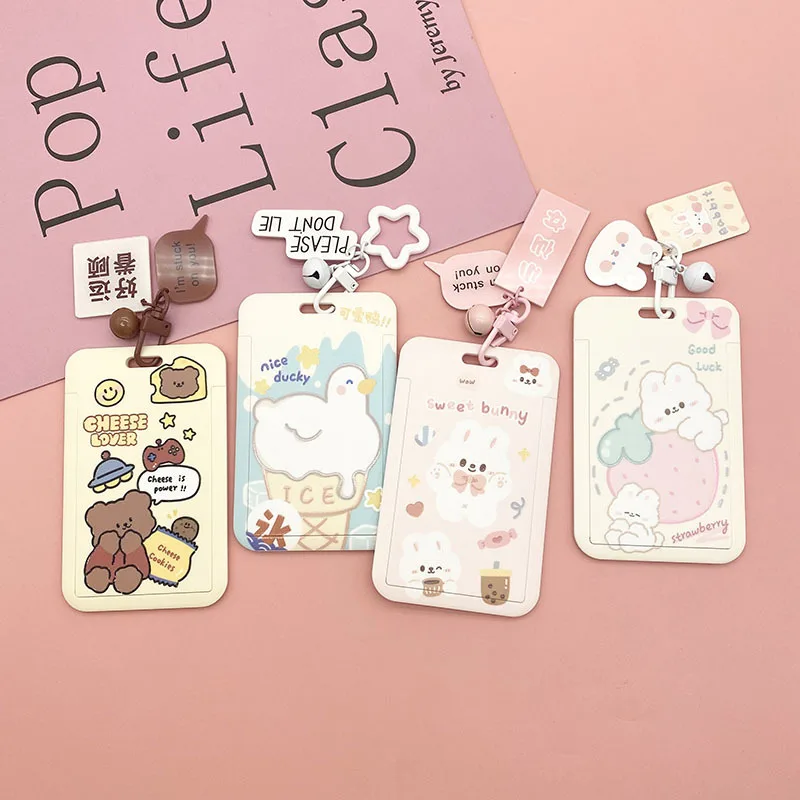 

Campus Student Card Bus Card Holder Creative Cartoon ABS Plastic Material Bank Credit Card ID Card Children Unisex Card Cover