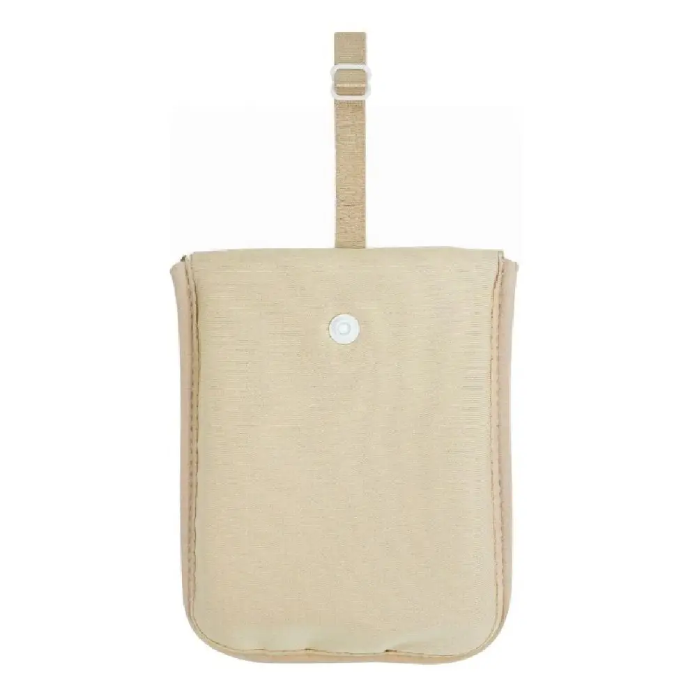 Solid Color Hidden Bra Wallet Anti-theft Safe RFID-Blocking Money Pouch with Adjustable Elastic Strap Flap Clasp