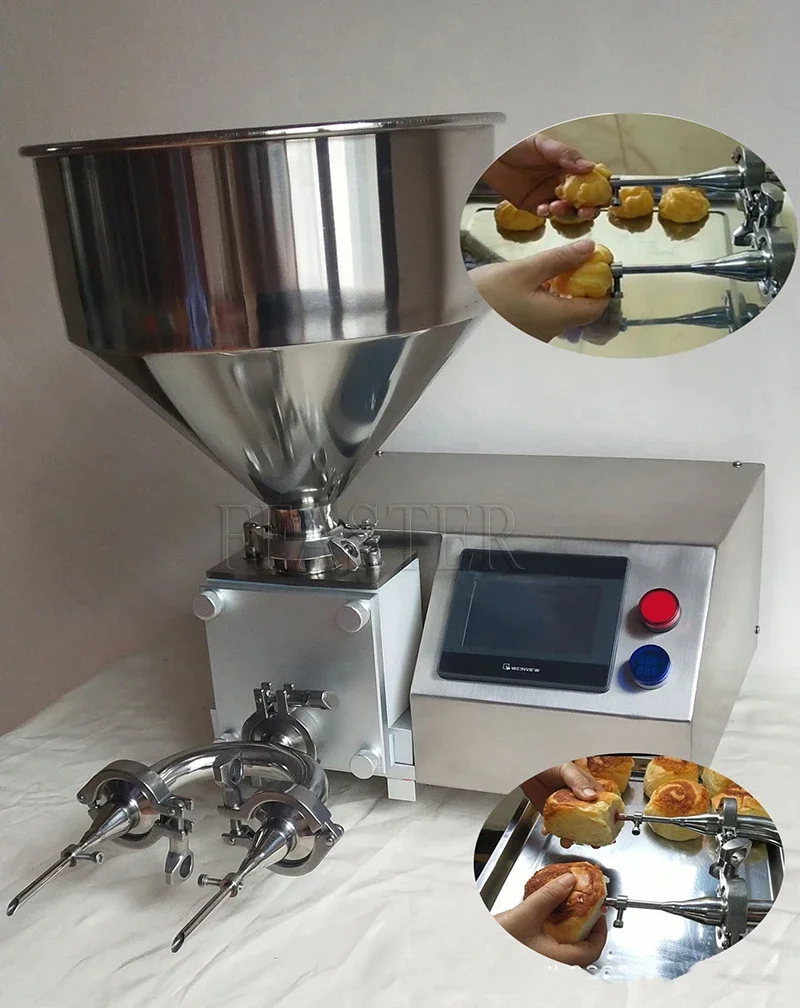 

BURU Torino Торговая машина для инъекций пончиков и джемов, инжектор для крема для лха, машина для наполнения тортов, машина для наполнения кремом Churros