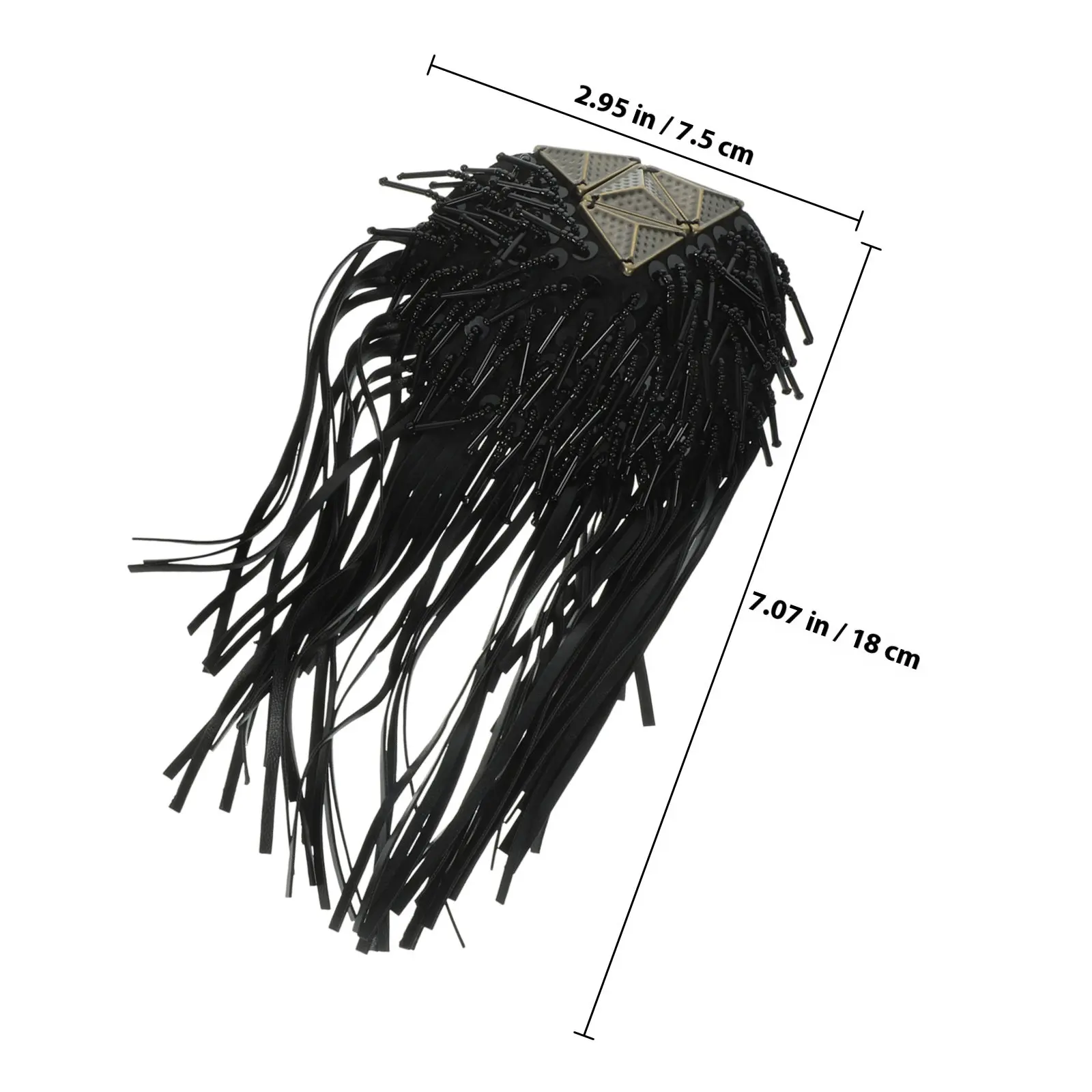 2Pcs Exquisite Detail Fringe Epaulets Tassel Shoulder Decor Badge for Men Women Easy Attach Safety Pin Fashion Epaulets Tassel