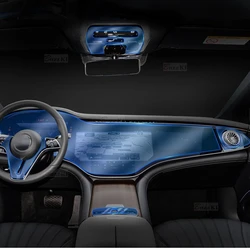 For Mercedes Benz EQS EQE AMG 2021-2023 Gearbox Navigation Screen Automotive Interior TPU Protective Film Anti-Scratch Sticker