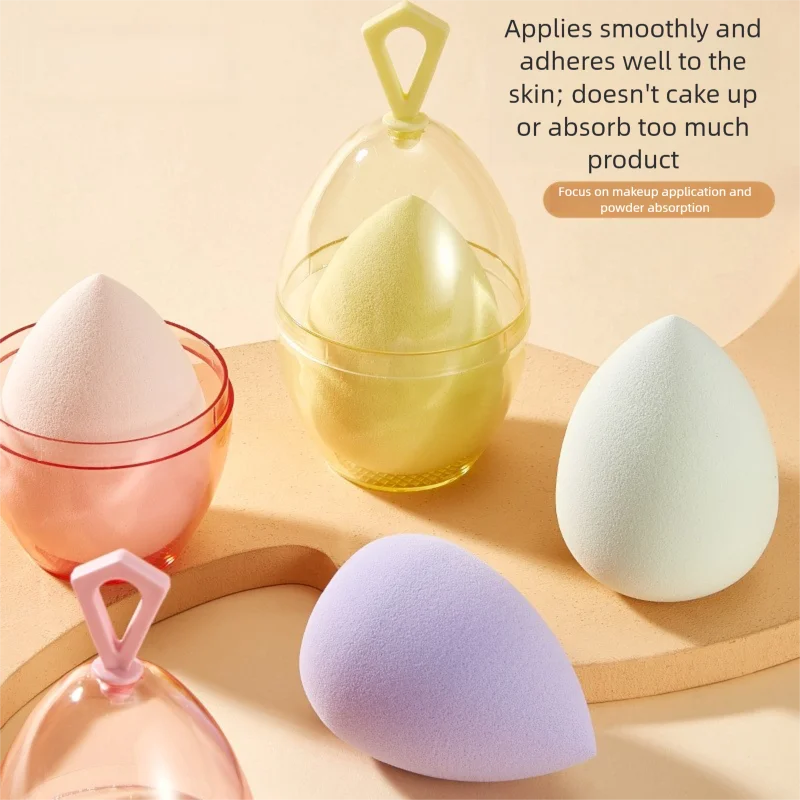 Esponja de maquiagem gota de água profissional não-látex liquidificador cosmético para base líquida corretivo bb creme beleza ovo puff ferramentas