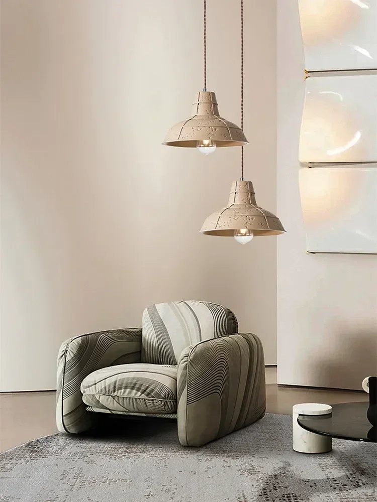 Retro Designer Wabi Sabi Restaurant LED Pendant Light Dining Table Bar Suspend Lamp Creative Bedroom