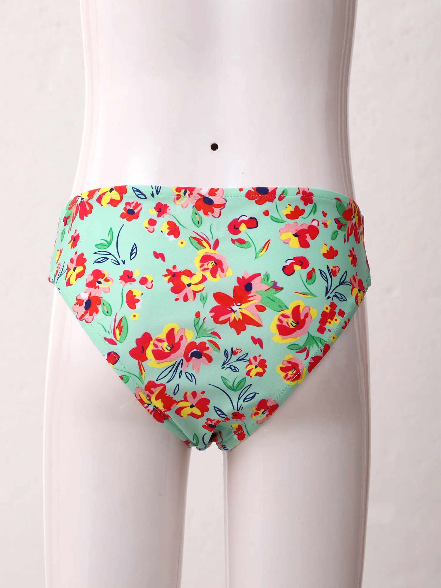 2024 New Kids Girls Print Swimming Panties Bikini Bottoms Briefs Summer Children Swimwear for Beach wear Pool Bathing Suit #4-16