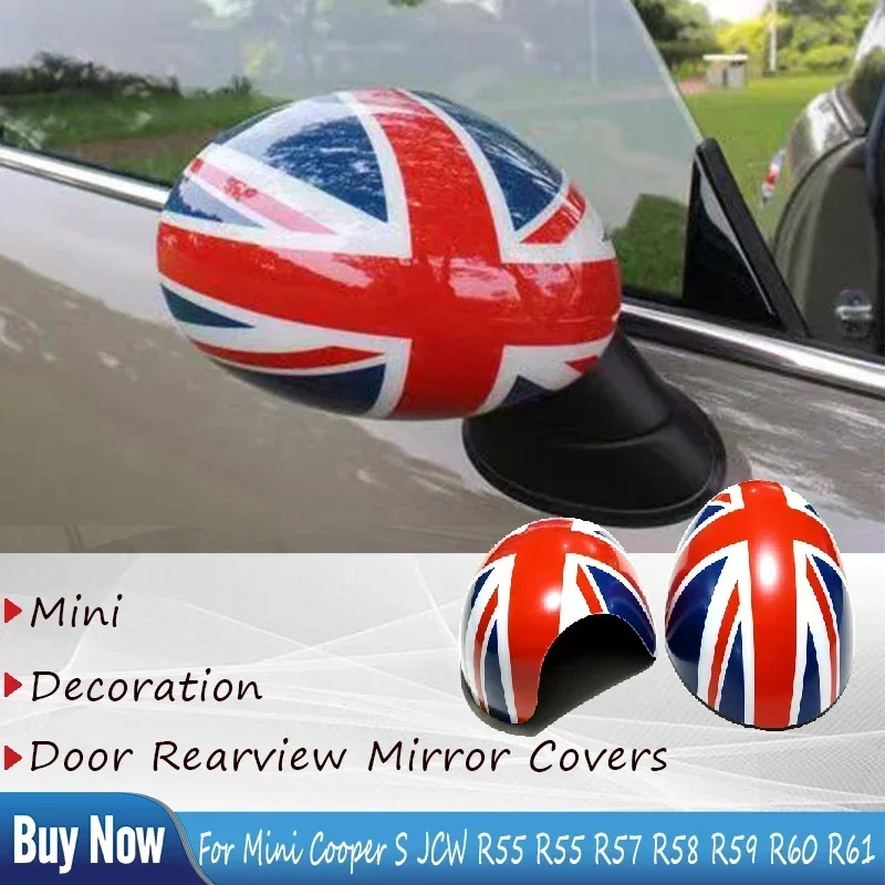 

For Mini Countryman Clubman Paceman Cooper S Union Jack R55 R56 R57 R58 R59 R60 R61 Rear View Mirror Car Exterior Accessories