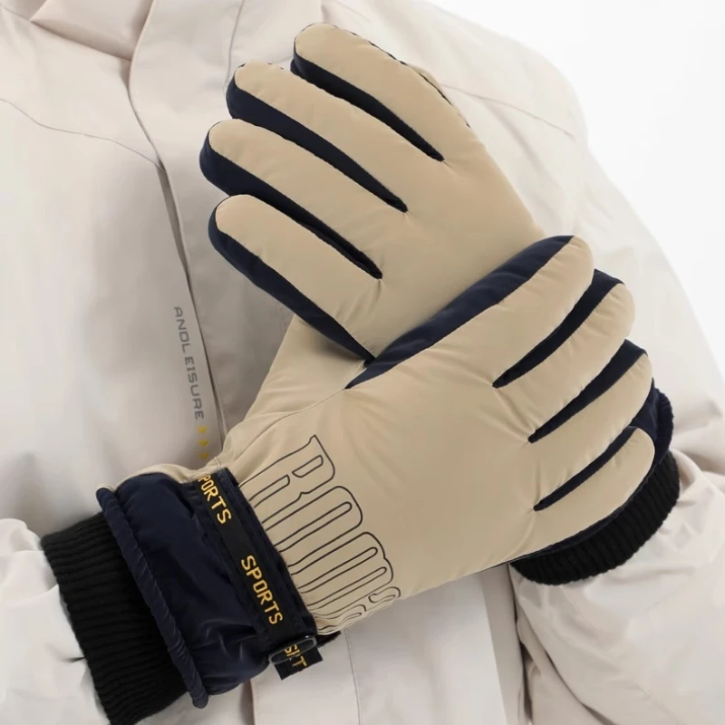 

Winter Gloves Work Safety Supplies Motorcycle Biker Gloves Workshop Skiing Keep Warm Windproof Rekawice Robocze Hand Protection