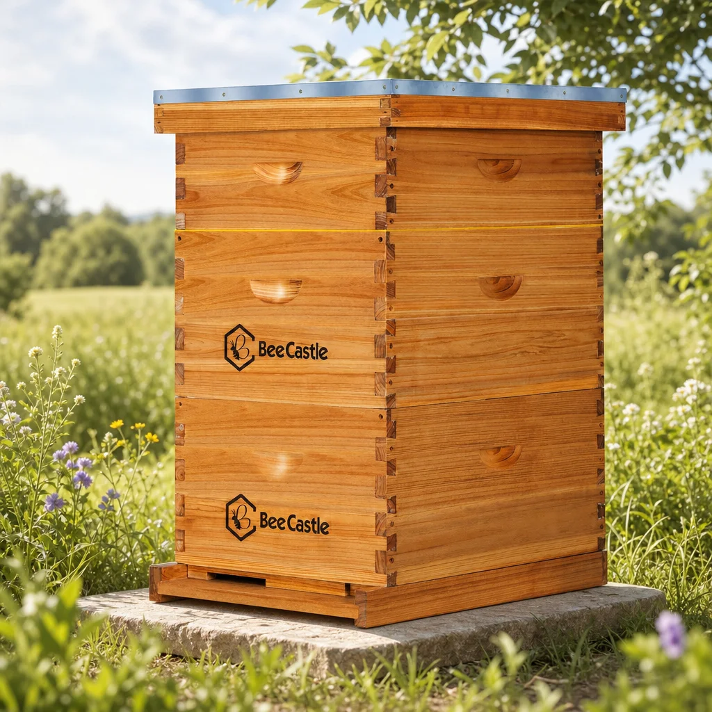 Beehive Frame Wax - 10 Çerçeveli Langstroth Arı Kovanı, Balmumu