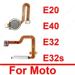 Finger abdrucks ensor Home Button Touch ID Key Flex kabel für Motorola Moto E20 E40 E32 E32s Power On Off Flex kabel Ersatzteile