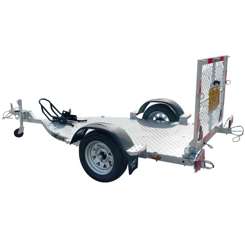 pull behind motorcycle trailer rail foldable motorcycle trailer single