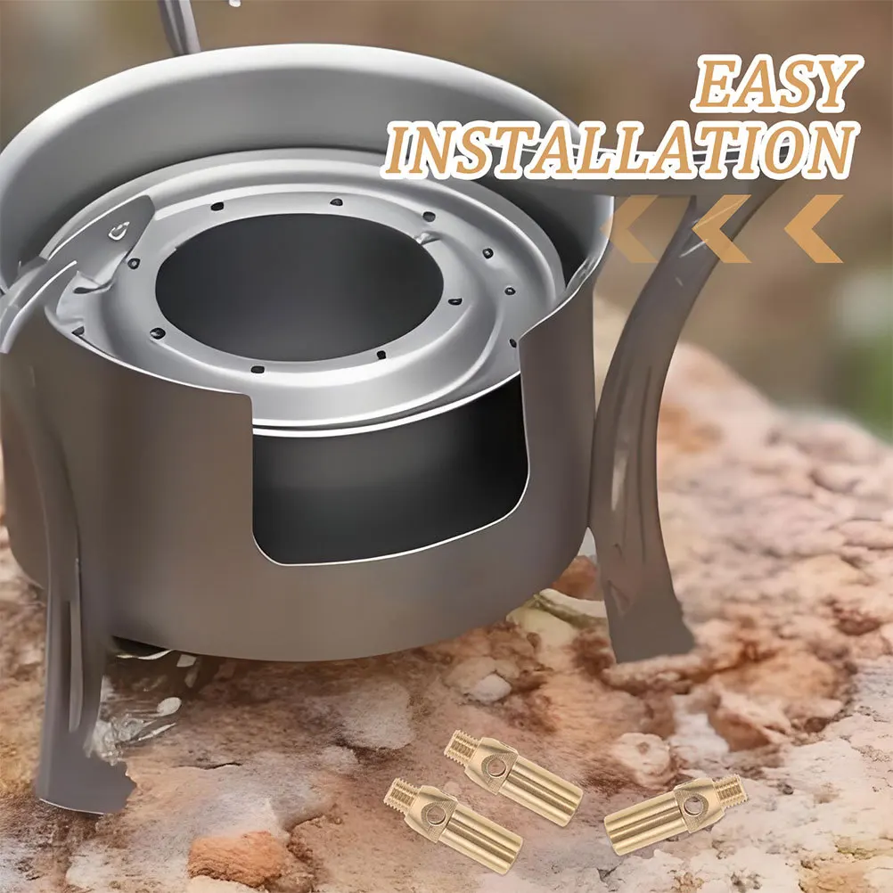 6 قطعة موقد غاز البروبان فوهة مجموعة النحاس الدقة طائرة ل شواء شواء Rv أجهزة الطبخ في الهواء الطلق استبدال جزء