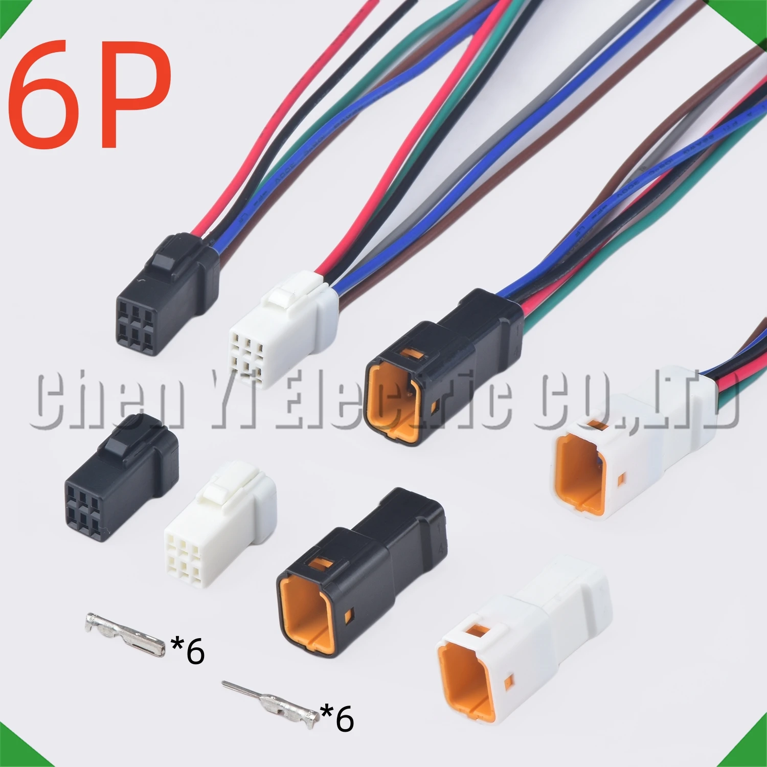 

6 Pin Auto Waterproof Electronic Connector Wire Harness Butt Plug For 06R-JWPF-VSLE-S 06T-JWPF-VSLE-S JWPF-VSLE-D
