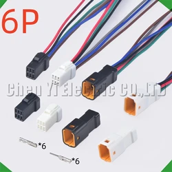 6 Pin Auto Waterproof Electronic Connector Wire Harness Butt Plug For 06R-JWPF-VSLE-S 06T-JWPF-VSLE-S JWPF-VSLE-D
