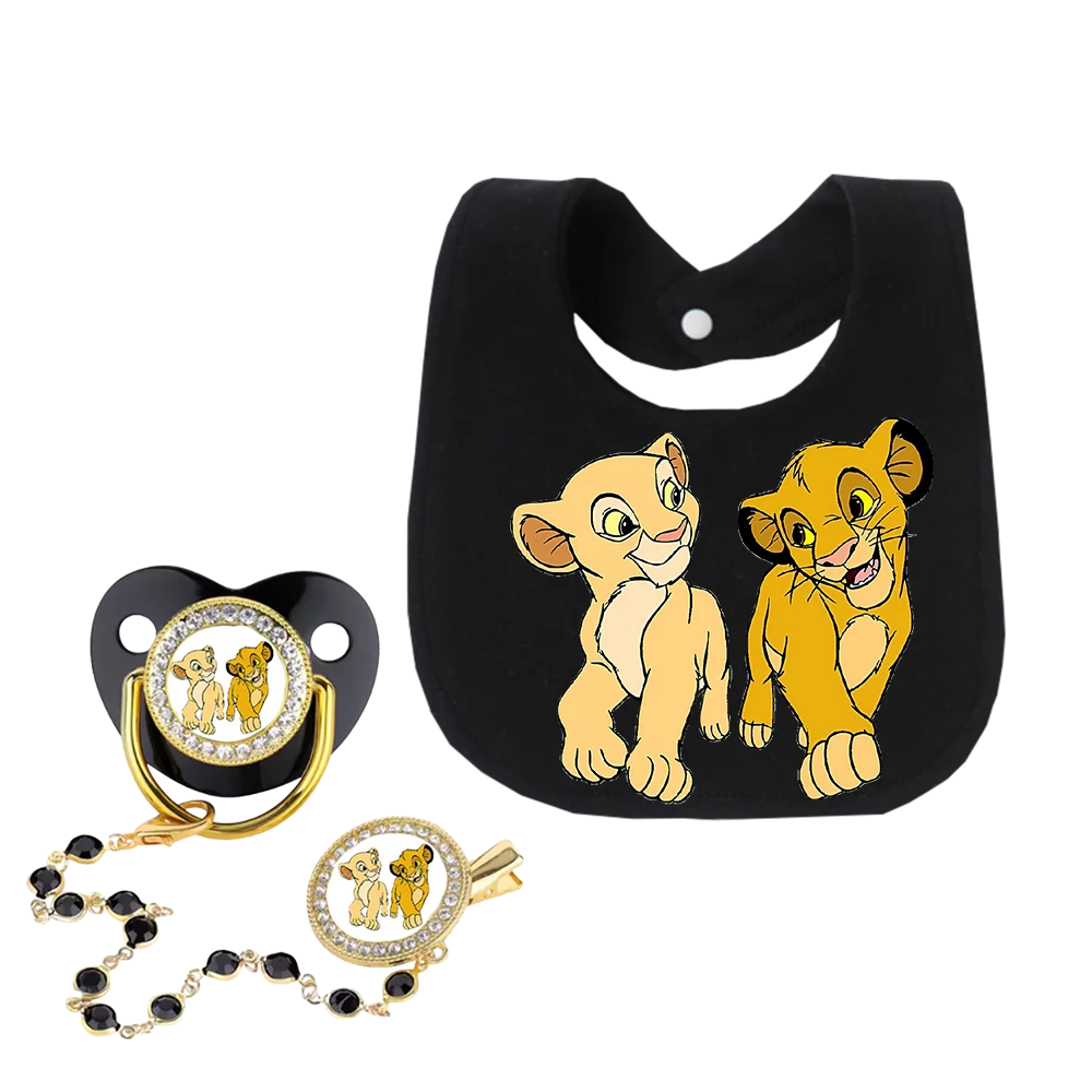 

Анимированный мультяшный нагрудник с принтом Kawaii для новорожденных, роскошный силиконовый нагрудник-прорезыватель для младенцев, держатель для соски