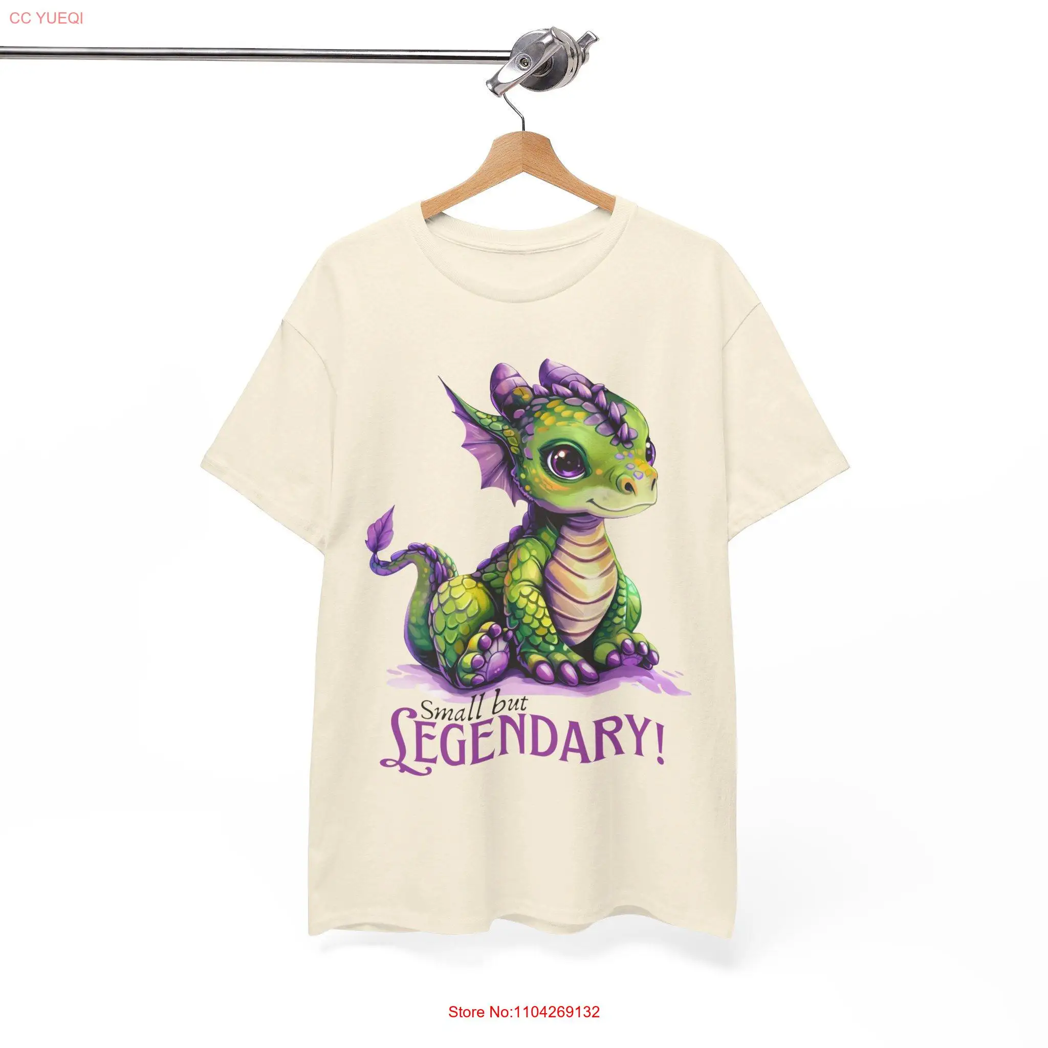 Cute Legendary Dragon T Shirt Heavy Cotton long or short sleeves