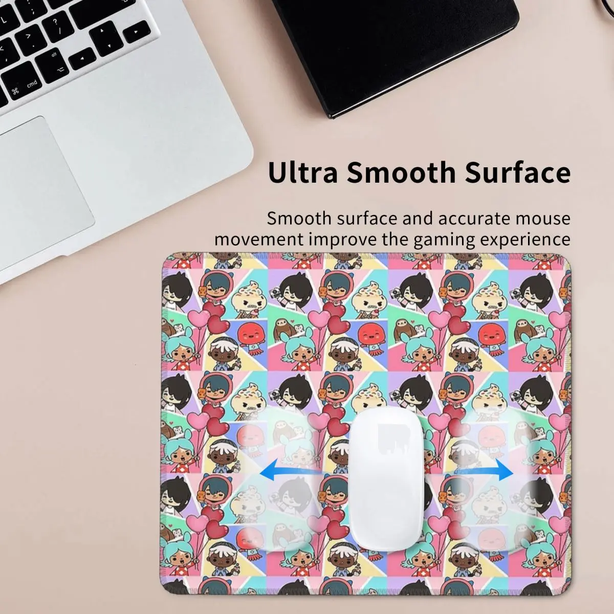 

Toca Squad Toca Boca Backpack Mouse Pad Computer Keyboard Mouse Mat Gamer PC Laptop Desk Mat Office Accessories Table Mats