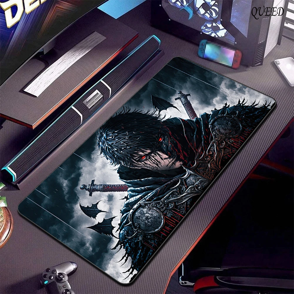 Gaming Accessories Varmilo Keyboard Computer Mousepad CS GO LOL Mouse Pad Berserk Guts Anime Dywan Gamer 900X400 XXL Desk Mats