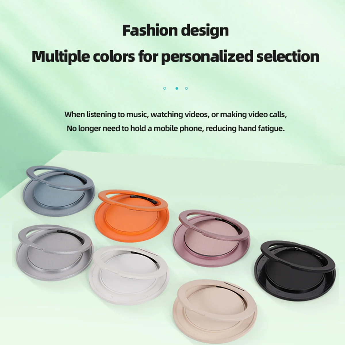 Multifunctional Portable Rotable Phone Stand Back Sticker Finger Round Ring Holder Universal Mobile Phone Case  Desktop Bracket