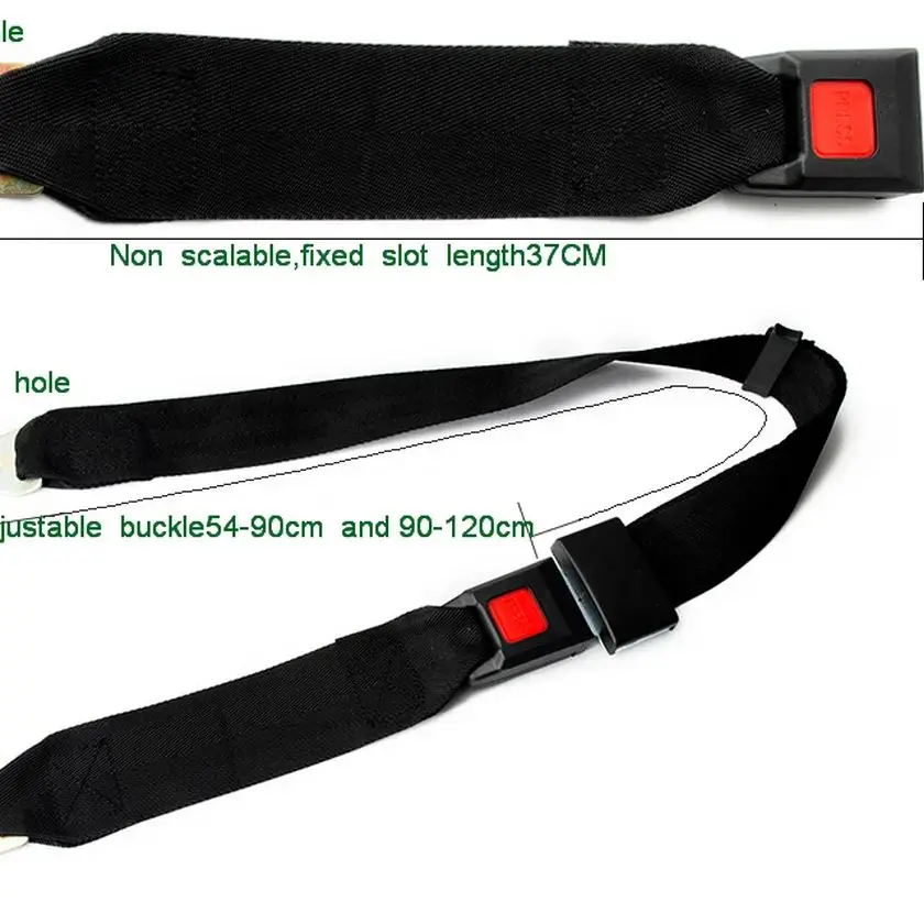 Simple two-point seat belt for cars, middle rear seat, dedicated to forklifts, buses, and buses   150cm