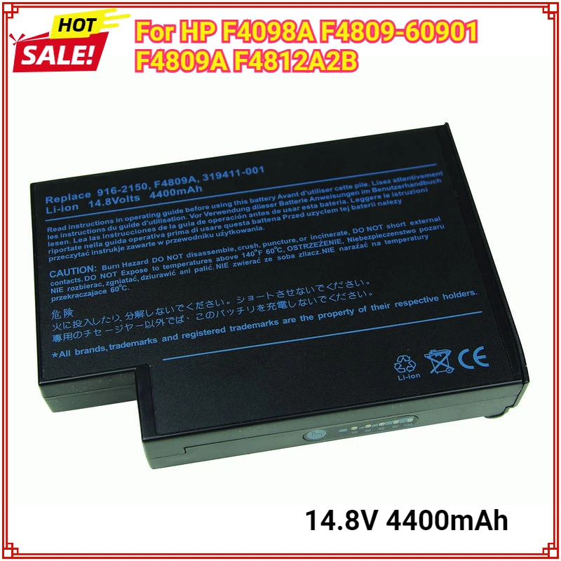 

Battery for HP F4809A F4098A F4812A 319411-001 361742-001 ZE5500 ZE5501 ZE5504 ZE5505 ZE5506 ZE5507EA-DP867E 14.8V 4400mAh