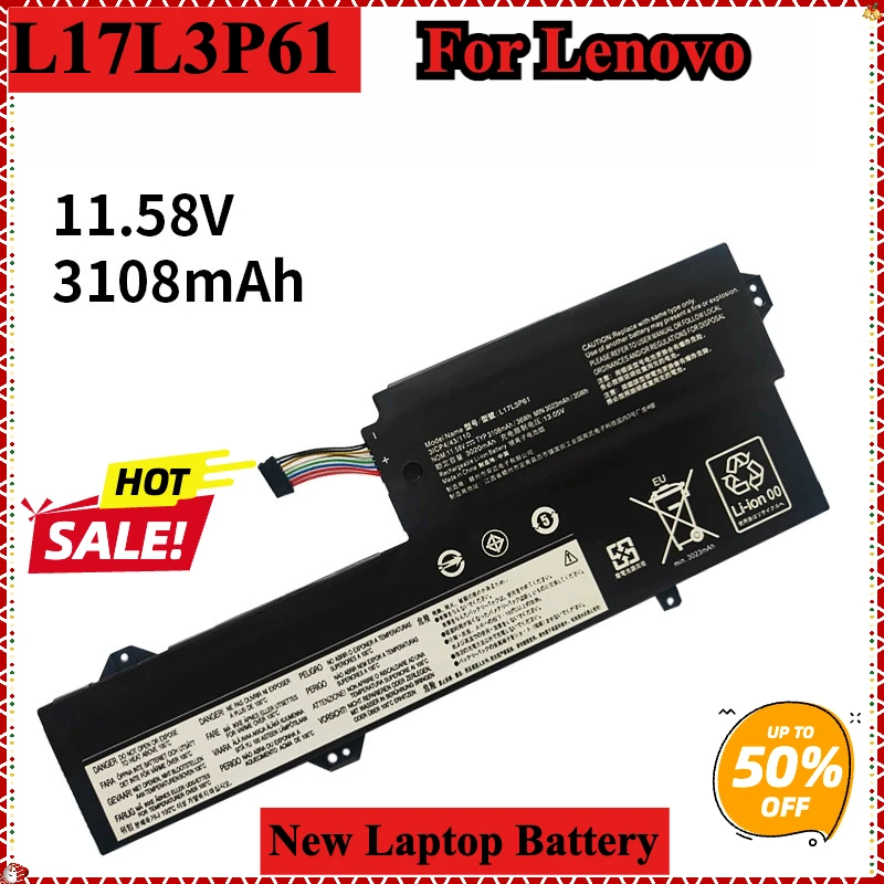 L17L3P61 Replacement Laptop Battery For Lenovo Ideapad Yoga 720-12IKB 330 11IGM 320S-13IKB Flex 6 7000-13 L17M3P61 C3P61